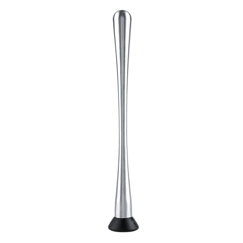 Aramox Long Stainless Steel Cocktail Muddler, 11inch Professional Drink Muddler Bar Cocktail Muddler Fruit Mixer DIY Drink Wine Barware Tool - Image 1